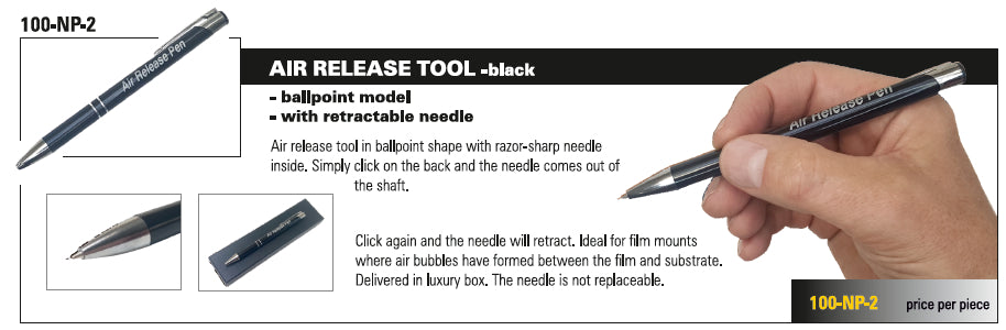 Stylo anti-bulle d'air