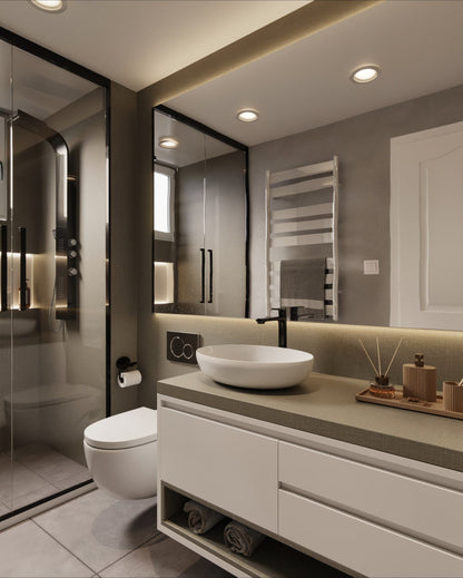 Silver & Brown Lined - NE37