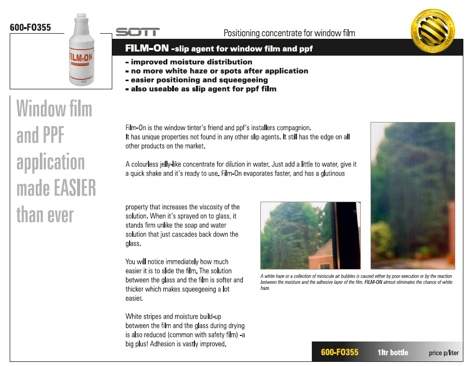 SOTT Film-On + Pulvérisateur