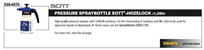 Hozelock Pulvérisateur Pompe SOTT - 1,25L